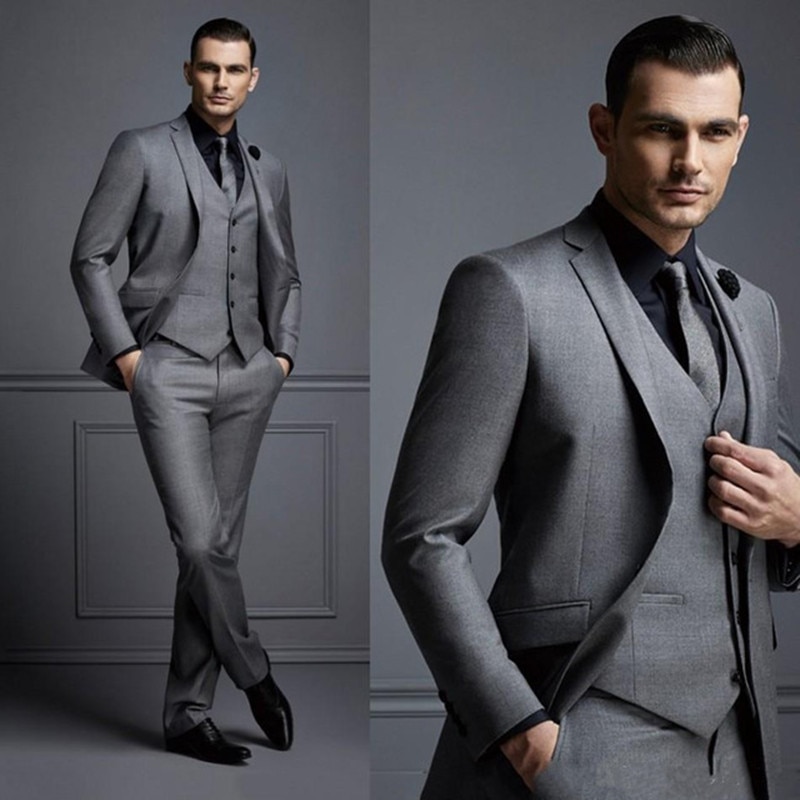 Slim Fit Male Blazer Wedding Groom Tuxedos men suit Beige Mens Suits Three Piece Jacket Pants Vest fast delivery Slim Fit Male Blazer Wedding Groom Tuxedos men suit Beige Mens Suits Three Piece Jacket Pants Vest fast delivery