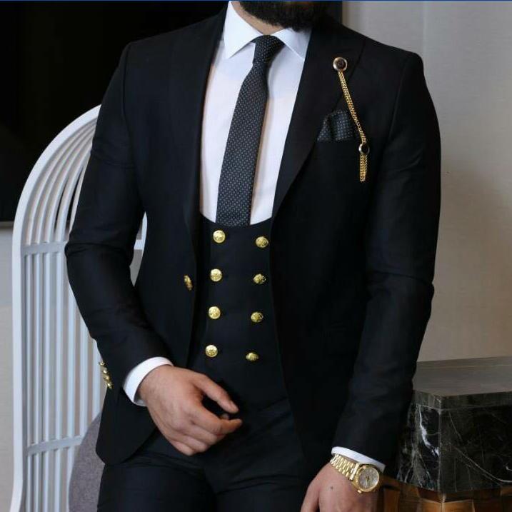 Slim Fit Male Blazer Wedding Groom Tuxedos men suit Beige Mens Suits Three Piece Jacket Pants Vest fast delivery Slim Fit Male Blazer Wedding Groom Tuxedos men suit Beige Mens Suits Three Piece Jacket Pants Vest fast delivery